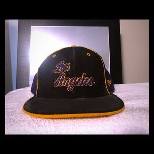 LA Lakers Hardwood Classic Fitted Hat w/Headband